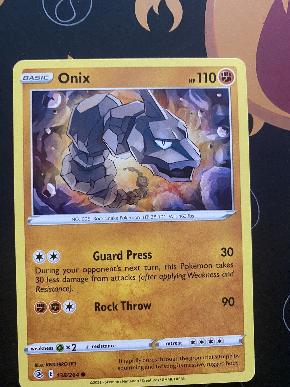 Onix 36/78 - Pokémon GO - Common - Pokemon Card TCG