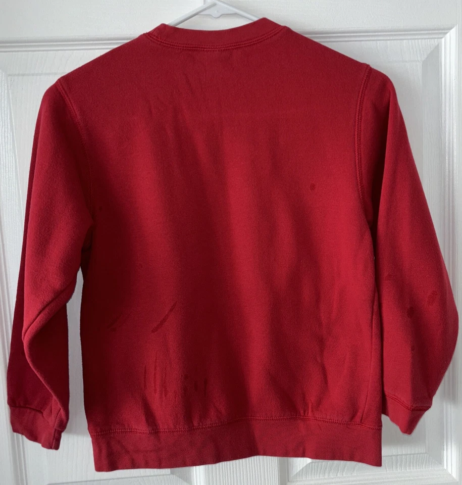 Sudadera de béisbol Joe Boxer vintage para niños talla 8 roja Foto 4 de 4