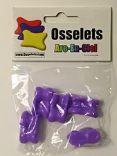 Jeu d' Osselets en Plastique (Mauve)-New Plastic Jacks Game (Purple)-Knucklebone