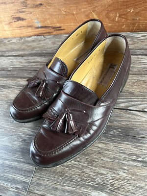 Massimo Emporio Mens Shoes Size 11 MTassel Loafers Burgundy  display picture 1