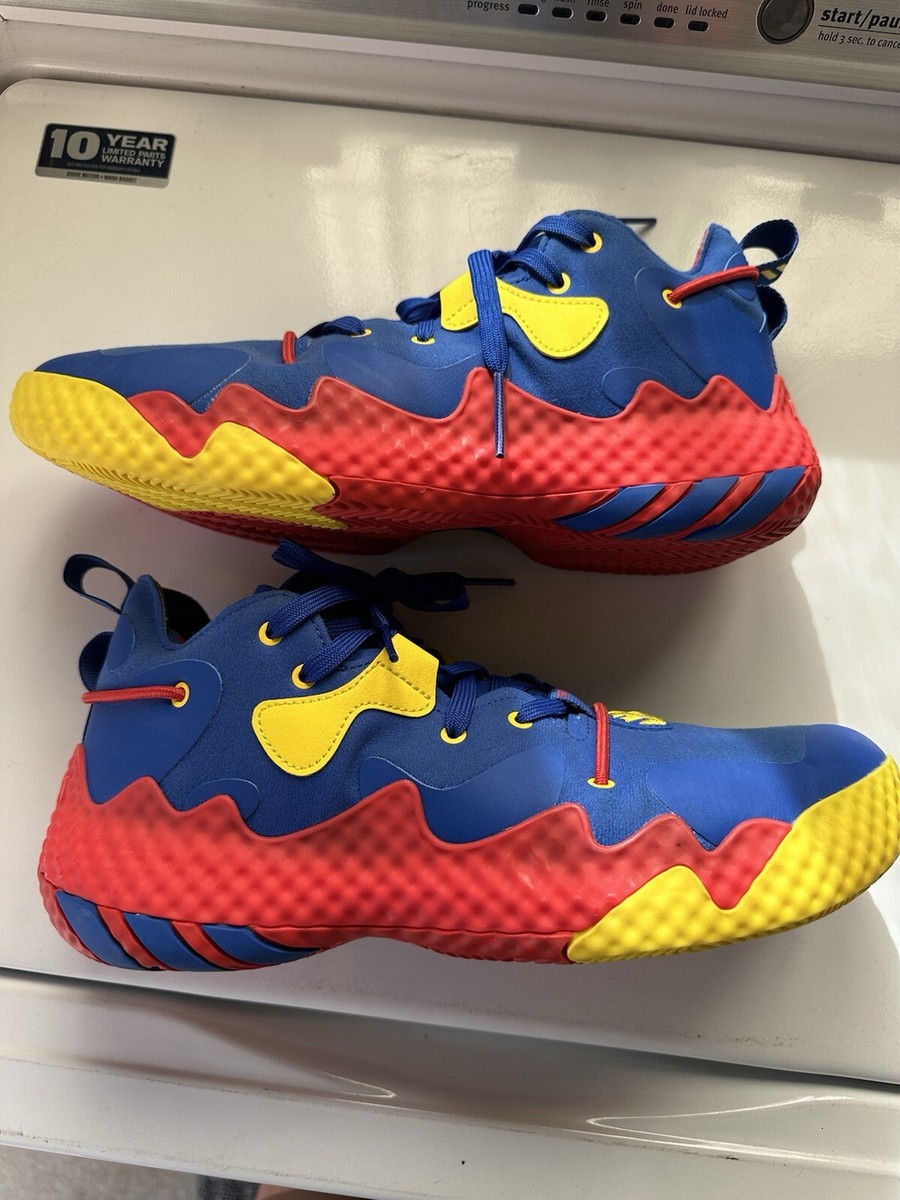 Adidas James Harden Vol. 6 2022 Mens 10.5 Shoes Blue/Red/Yellow | eBay