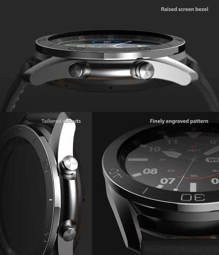 Pour Galaxy Watch 3 Boîtier (45 mm / 41 mm) Ringke Bezel Styling Frame Cover Protector - Photo 68 sur 80