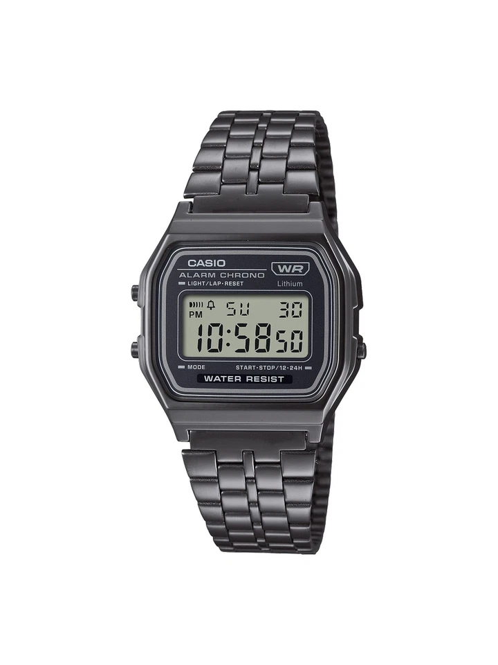 Casio A158WETB-1AEF Herrenuhr Edelstahl CASIO VINTAGE COLLECTION schwarz - Bild 1 von 1
