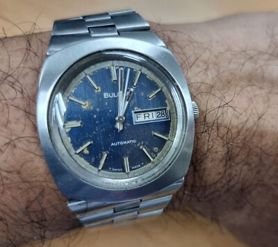 rare 1970 BULOVA Automatic Day/Date Vintage Watch