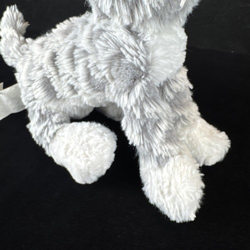 Mary Meyer Gray Fab Fuzz Waffle Kitten 10" Plush Stuffed Animal Baby Toy - Picture 4 of 10
