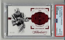 2016 PANINI FLAWLESS RUBY #122 JOE NAMATH NEW YORK JETS LE 02/15 PSA 10 LOW POP