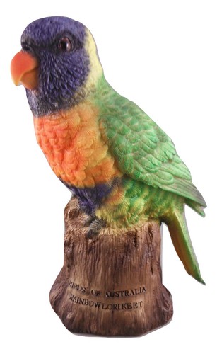 Money Box Statue Ornament Figurine Home Decor - Australian Rainbow Lorikeet - Picture 5 of 6