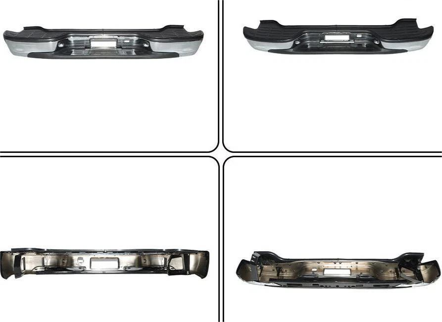 Chrome Rear Bumper Fit For 2000-2006 Chevy Suburban 1500 Tahoe GMC Yukon XL - Image 3 of 4