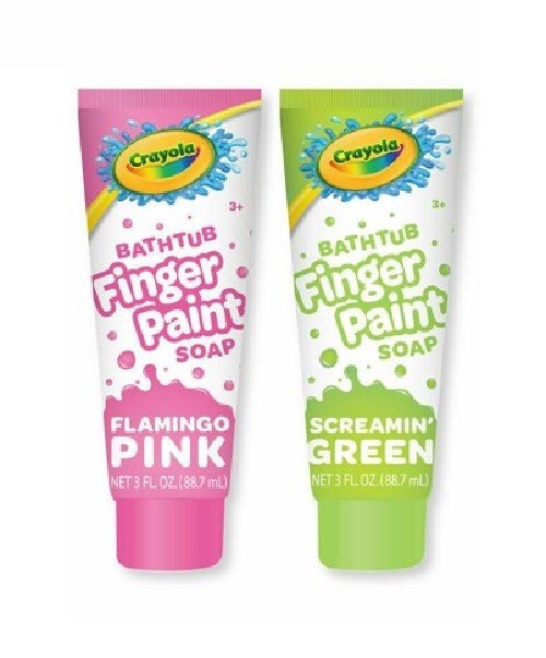 Pack of Mix Crayola Bathtub Finger Paint Soap Pink Green