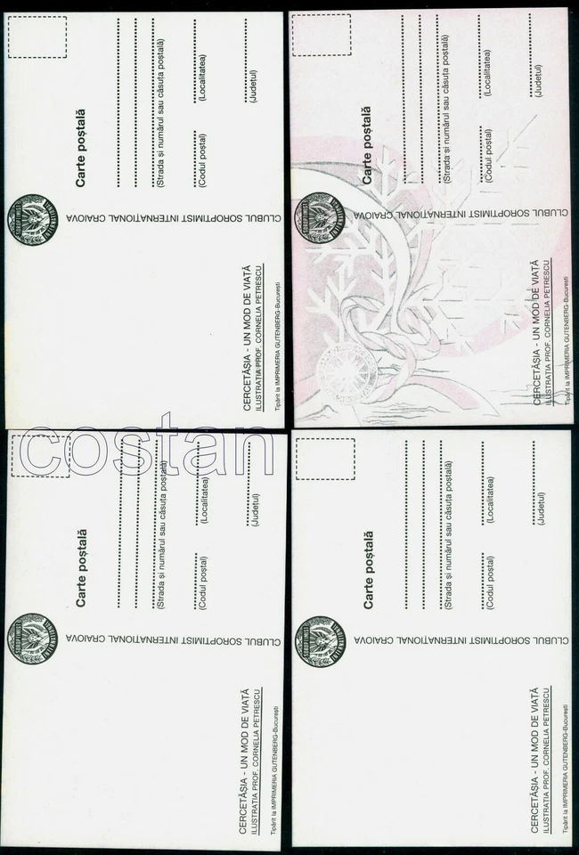 1997 Boy Scouts,wooden totem,Pfadfinder,Scoutisme,Romania,5281= 5 FDC Maxi cards - Image 3 of 4