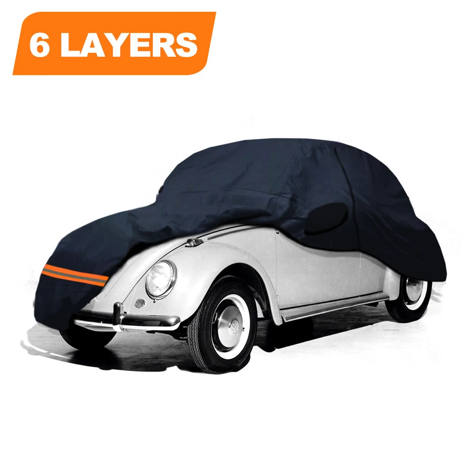 6-слойный индивидуальный автомобильный чехол 1949-2024 Volkswagen Beetle защита от всех погодных условий - Изображение 2 из 4