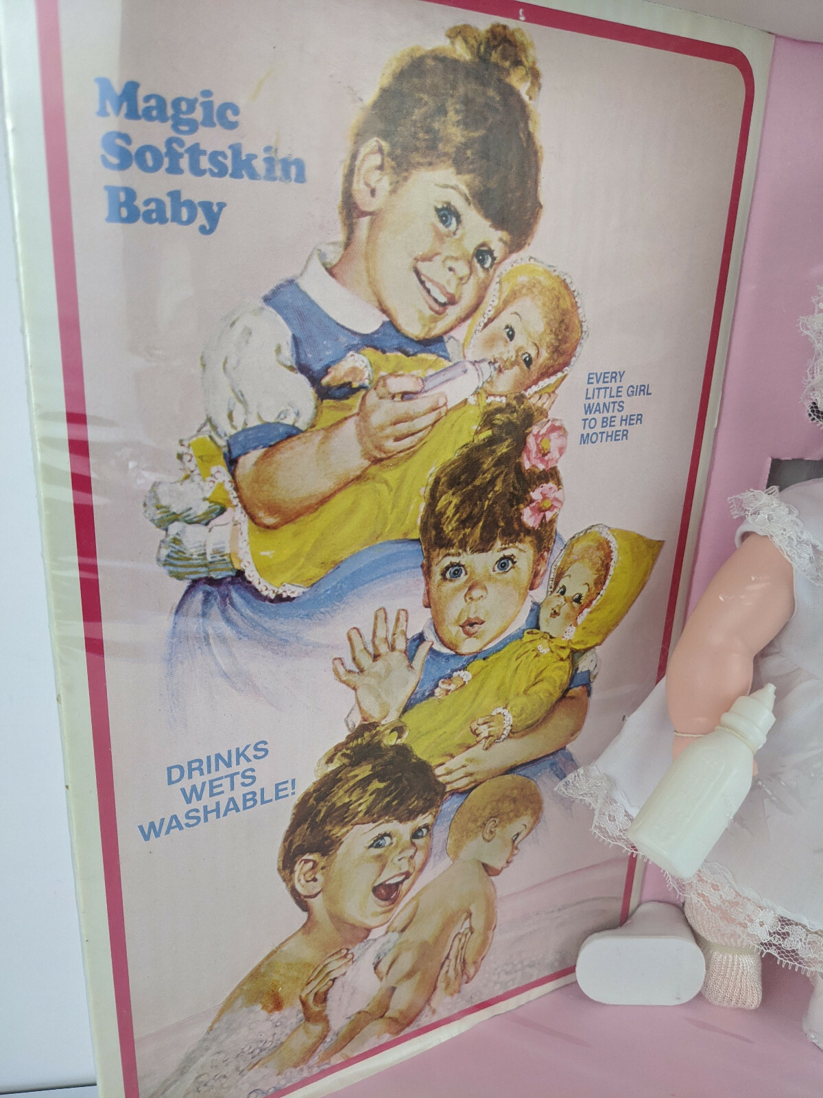 Vintage Magic Softskin Baby Doll by Eugene Drinks Wets Washable New