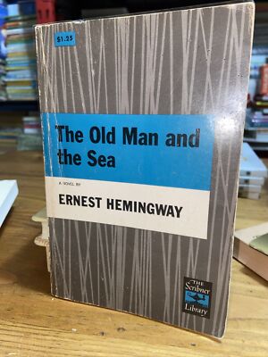 The Old Man and the Sea Ernest Hemingway 1952 Scribner Library Ed Vintage PB