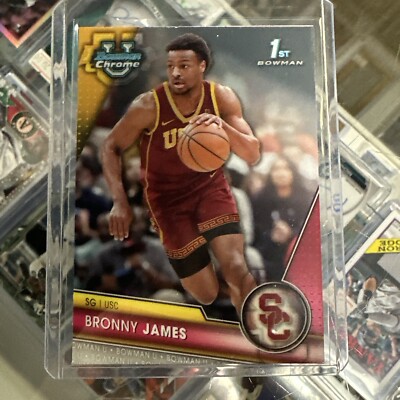 2023-24 Bowman University U Chrome Basketball #95 RC Bronny James