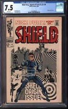 Marvel Comics Nick Fury Agent of Shield #4 9/68 CGC 7.5 White Pages