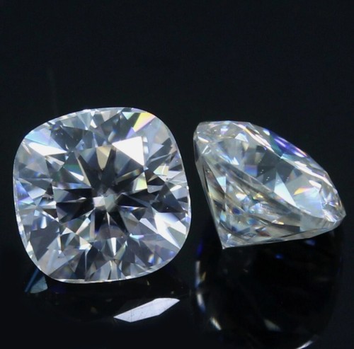 Loose CVD Diamond 2 Pair Cushion Lab Grown 1.20 Ct IF Clarity 5 x 5 mm Certified - Picture 3 of 10