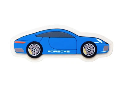 Original PORSCHE 911 Coupé Holz Puzzle Steckpuzzle ca. 20 cm Enzianblau