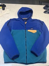 VTG Patagonia kids zip up fleece hoodie size 14 unisex XL EUC