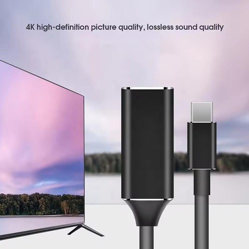 Type C To HDMI-Compatible cable/adapter 4K Type C To HDMI 3.1 USB C Cable USH - Photo 8 sur 11
