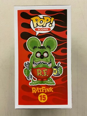 Funko Pop Icons Rat Fink Black Chrome 2019 SDCC Comic Con