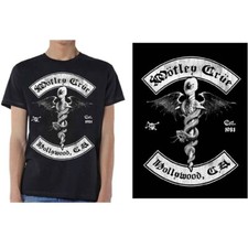 Image of Officially licensed Motley Crue Feelgood Hollywood Mens Black T Shirt