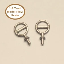 HORSING AROUND Traditional 1:9 Scale SPLIT ROLLER RING TANDEM HARNESS TERRETS