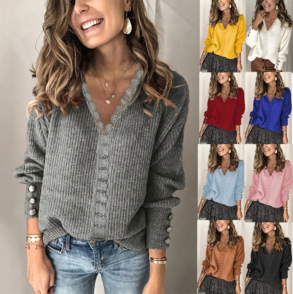 Womens lace jumper top