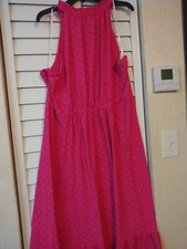 plus size women pink new dress long  3X  sleeveless good for beach dress/casual 