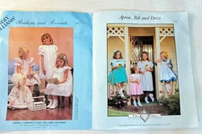 Cherry Williams Sewing Pattern Bishops Bonnets ~ Apron Bib and Dress vgt 6 mo+