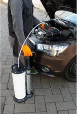 POMPA ASPIRA LIQUIDI OLIO MOTORE BIDONE TRAVASO PROFESSIONALE ASPIRATORE 9 LITRI