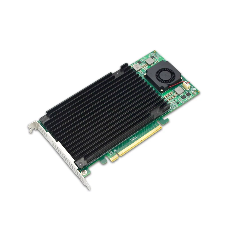 PCIe 3.0 x16 a 4 xM.2 SSD NVMe SwitchAdattatore Scheda Switch con dissipatore - Immagine 4 di 4