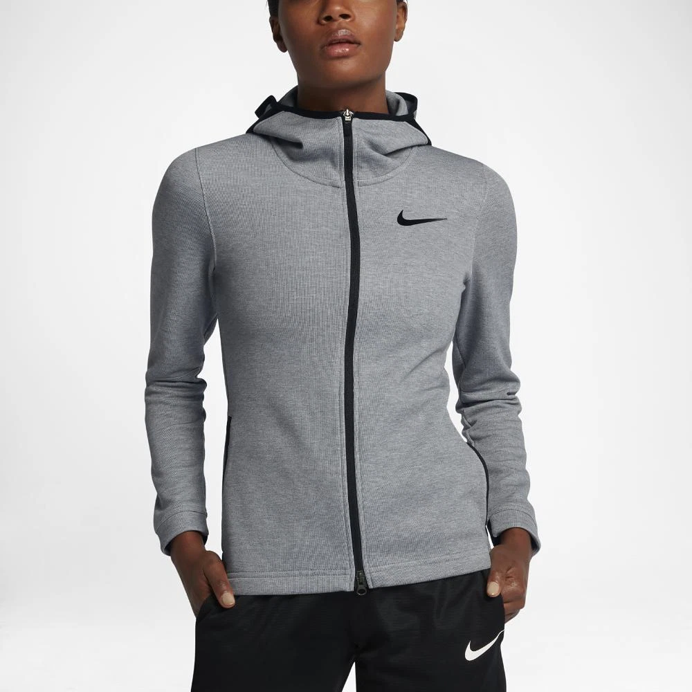 Nike Dri FIT Showtime Women s Basketball Full Zip Hoodie XXL 855395 065 GREY