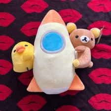 NWT Rilakkuma Space Rocket Plush