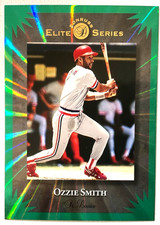 2025 Panini Donruss Elite Series Ozzie Smith #1 Green Laser St Louis Cardinals