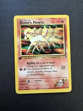 Pokemon Gym Heroes 1st Edition Blaine’s Ponyta 63/132