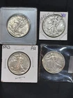1942 & 1943 P & S Walking Liberty Half Dollars -90% Silver-Set Of Four
