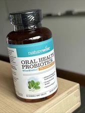NatureWise Oral Health Chewable Probiotics Oral Chewable - Mint 50 Tablets