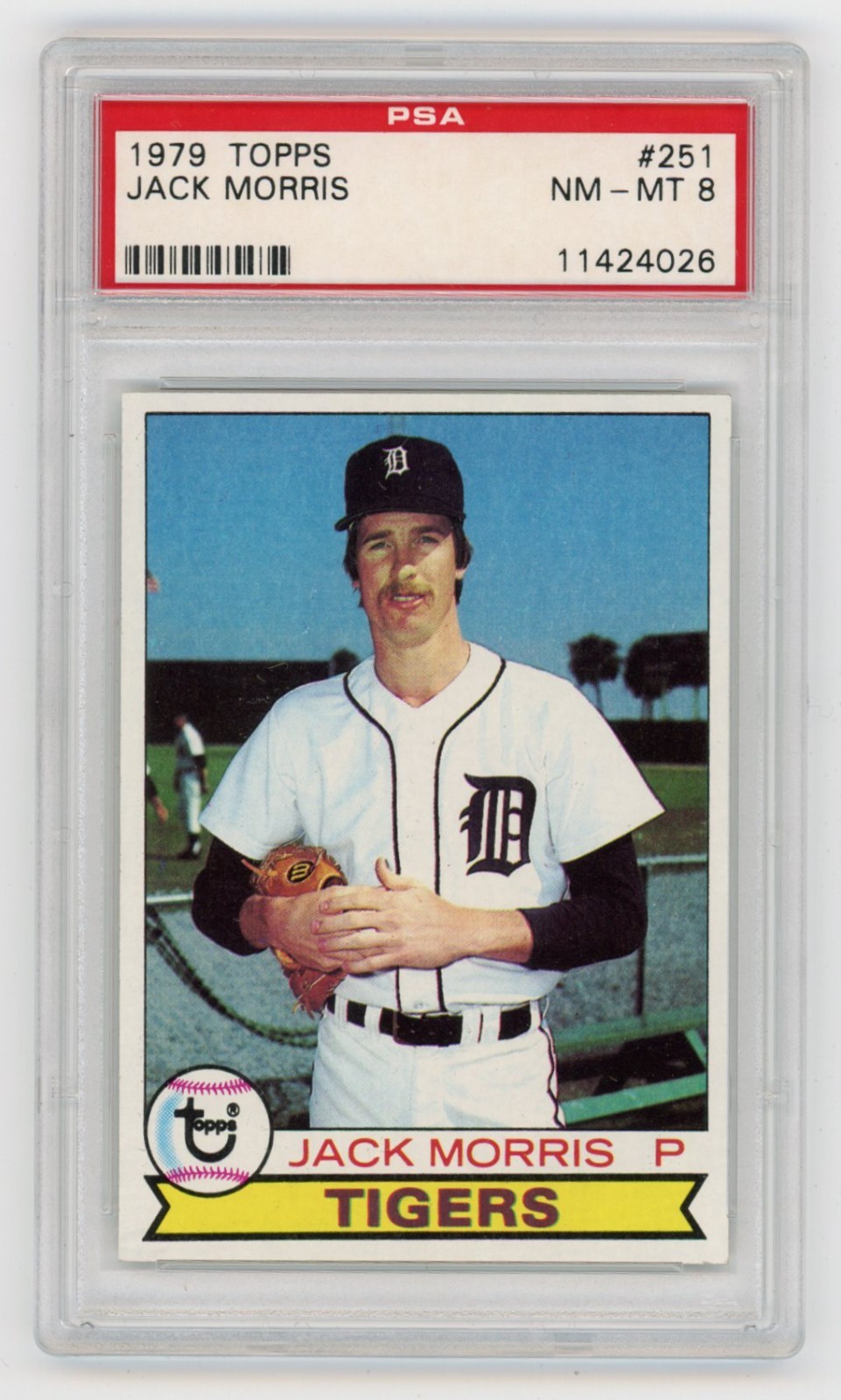 JACK MORRIS 1979 TOPPS #251 PSA 8
