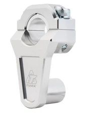 Tusk 2" Silver Pivoting Handlebar Risers 7/8" to 7/8" or 1-1/8" ATV Motorcycle