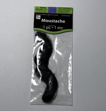 Mustache Stick On Black Costume Fake Mustache Adhesive Party Accessory Amscan