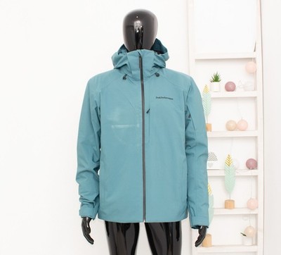 Peak Performance Maroon Jacke Blau Skimantel HIPE Wasserdicht Herren Größe L