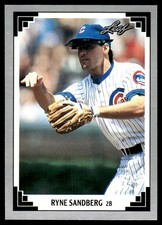 Ryne Sandberg 1991 Leaf #207 Chicago Cubs MLB READ FREE SHIPPING AutographDen