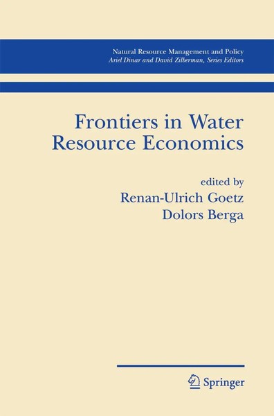Renan-Ulrich Goetz (U. A.) | Frontiers In Water Resource Economics | Taschenbuch-image