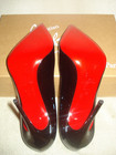 100% AUTH NEW WOMEN LOUBOUTIN PIGALLE FOLLIES BLACK PATENT 100 PUMPS/HEEL US 10 — photo 9