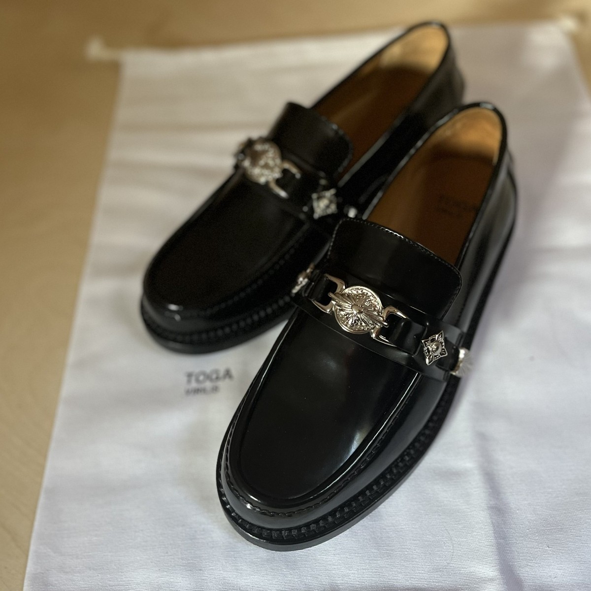 Toga Virilis metal loafers | eBay