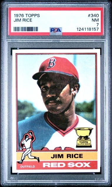 PSA 7 1976 TOPPS 340 JIM RICE