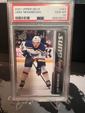 2021-22 Upper Deck Jake Neighbours Young Guns RC Rookie PSA 10 #467