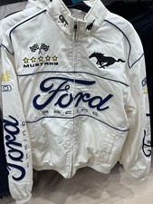 Ford Mustang Windbreaker Jacke mit Reißverschluss Größen UK Größe XS-3XL
