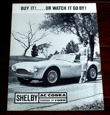 1962 SHELBY AC COBRA 260 * ORIGINAL 1st USA Shelby Cobra Brochure *  RARE