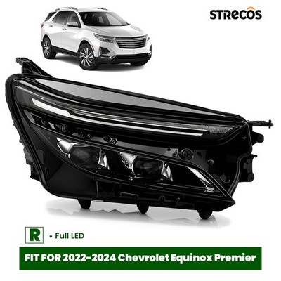 Full LED Headlight For 2022-2024 Chevy Equinox Premier Dual Projector Passenger